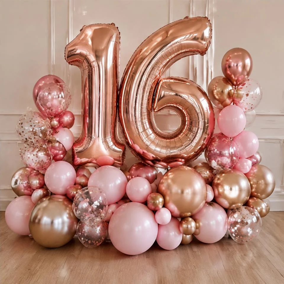 Decoration Rose gold Sweet 16